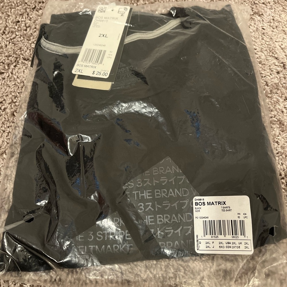 Adidas BOS Matrix T-Shirt! 2XL Black. New with tags!